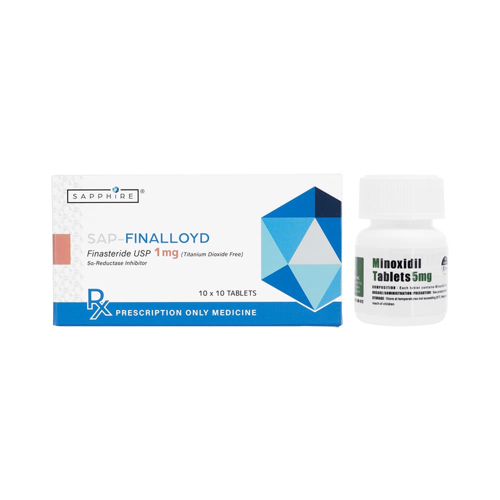 フィナロイド100錠+ミノキシジルタブレット5mg100錠