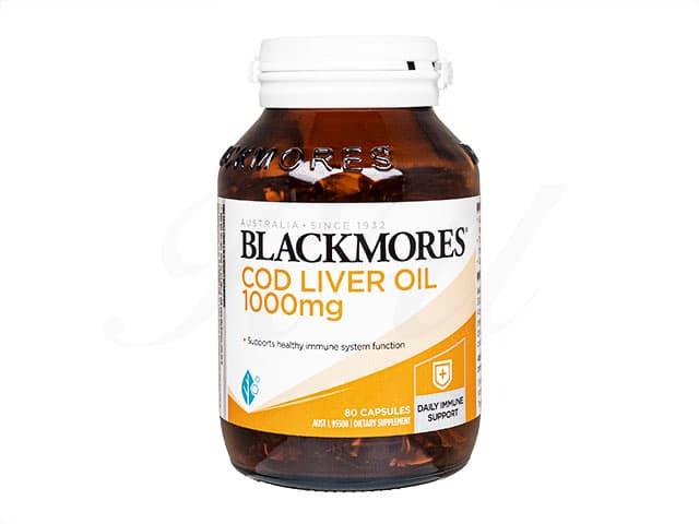 [BLACKMORES]コッドリバーオイル1000mg 【1本80カプセル】