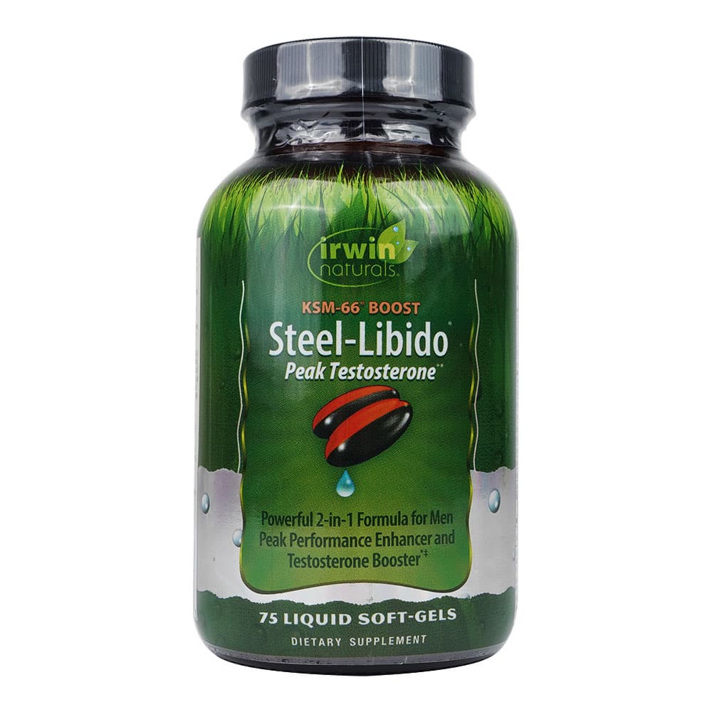 [irwin naturals]スティールリビドーピークテストステロン 【1本75リキッドソフトジェル】