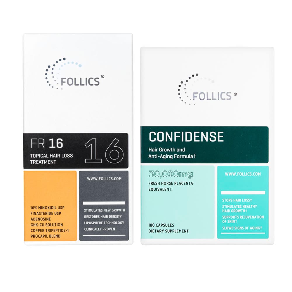 [FOLLICS]FR16クリーム60ml1本 ＋ コンフィデンス30000mg180錠1本
