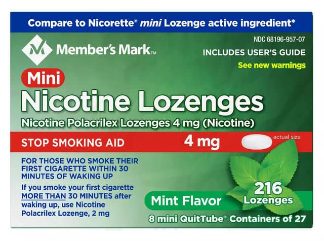 ミニニコチンロゼンジ4mg(ミント味) 【1箱216個】